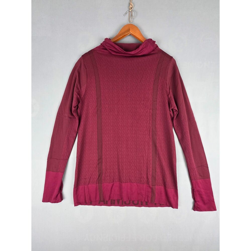 Under Armor Scuba Neck Heat Gear XL Burgandy Long Sleeve Athleisure Running